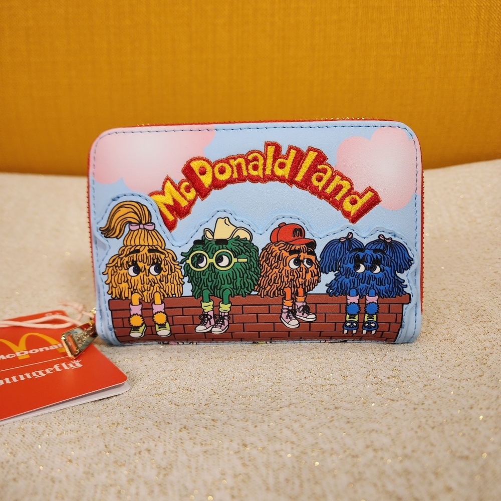 Loungefly McDonalds Fry Kids Fry Guys McDonaldland Zip Around Wallet NEW
